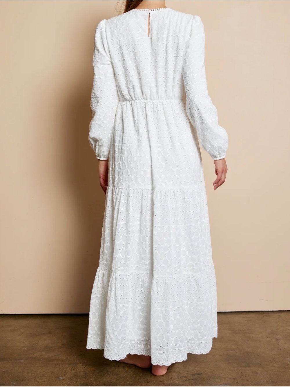 The White | Sunny White Eyelet Temple Maxi Dress XL - Picture 7 of 16